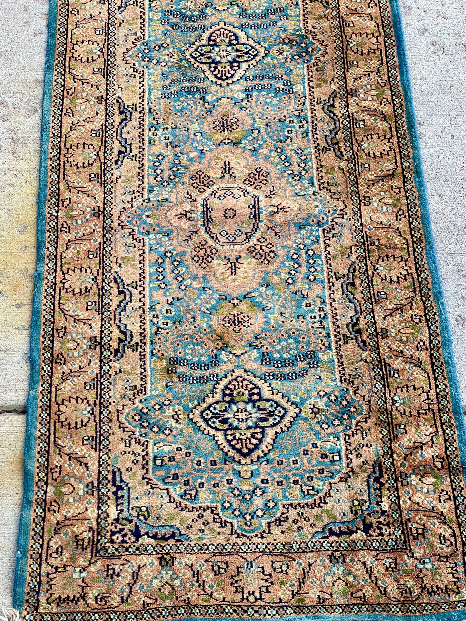Vintage Persian Tabriz Runner - 2
