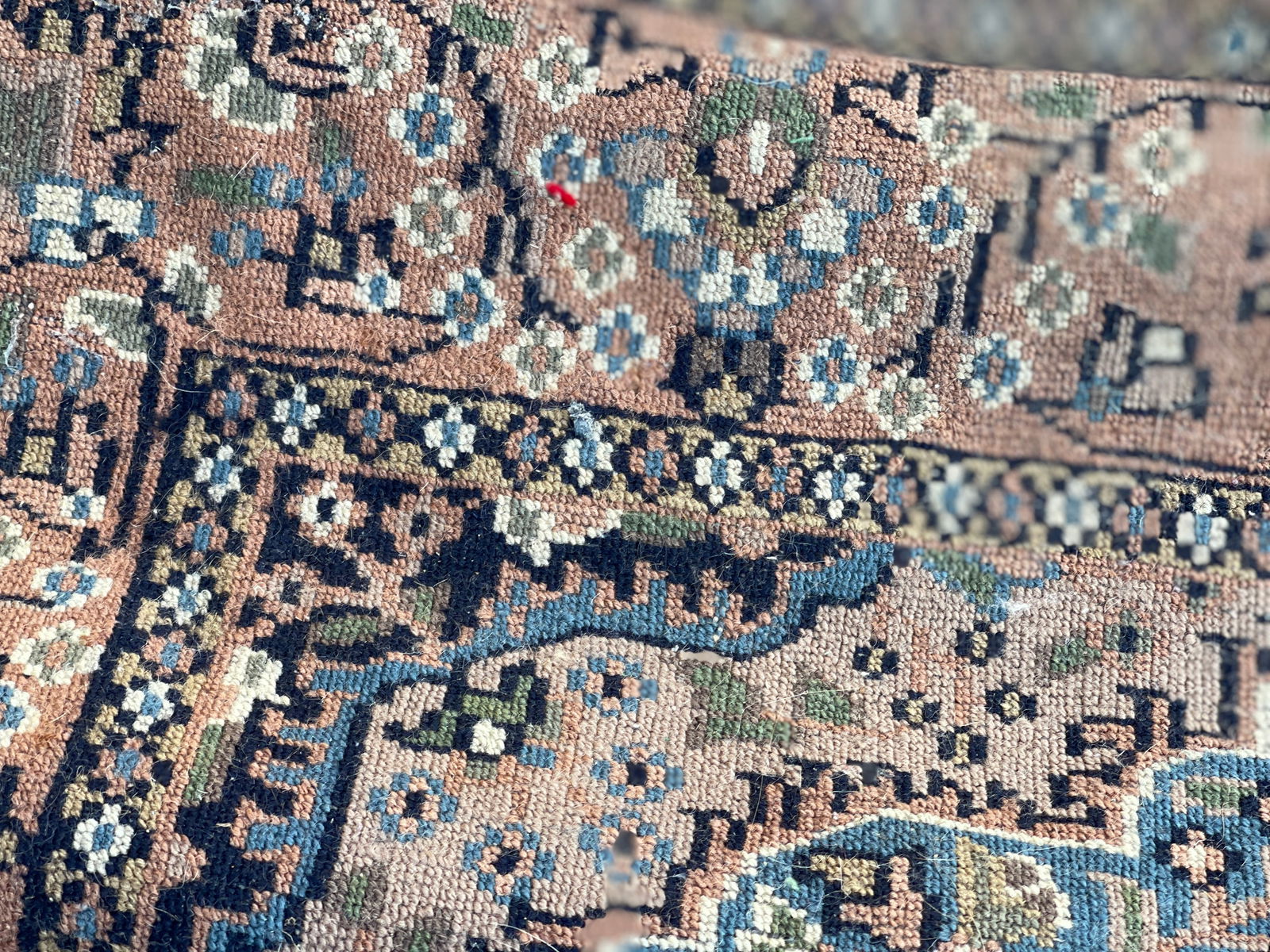 Vintage Persian Tabriz Runner - 3