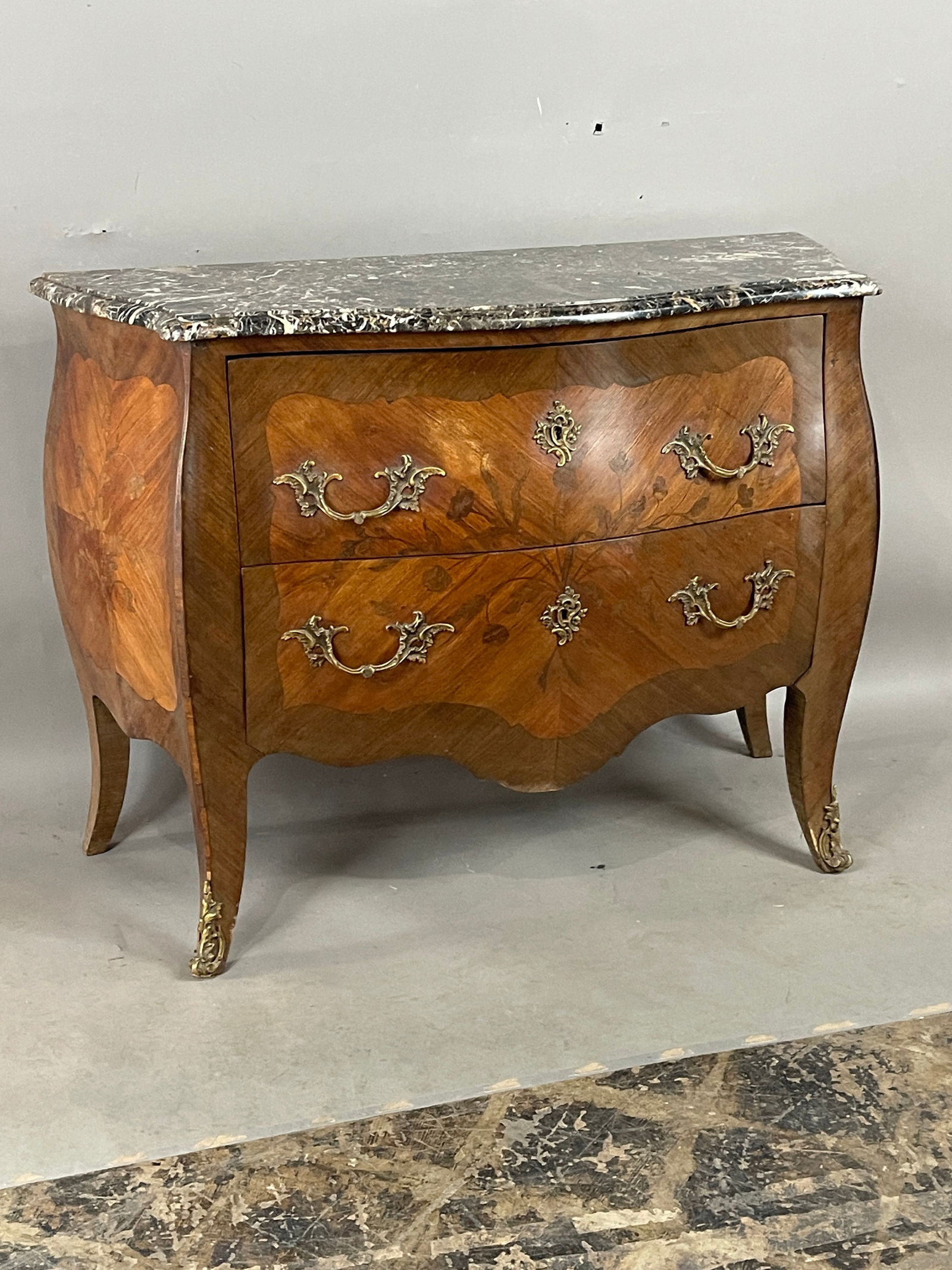 19th Century French Louis XV Bombe Chest (1 of 5)