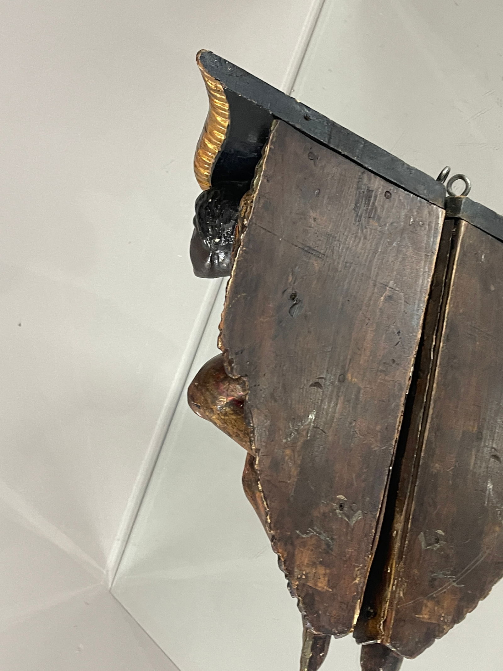 19th Cent. Venetian Polychrome Figual Wall Bracket - 2