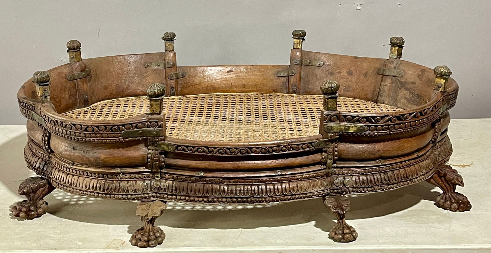 Rare 18th Century French Oak Dog Bed (1 of 12)