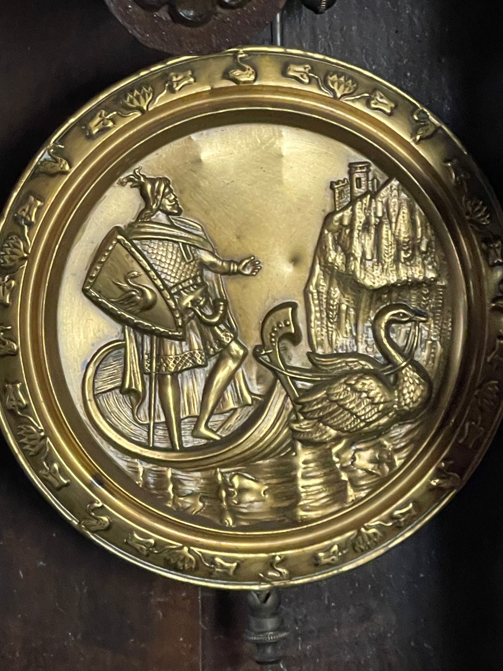 German Free Swinger Walnut Wall Clock - 5