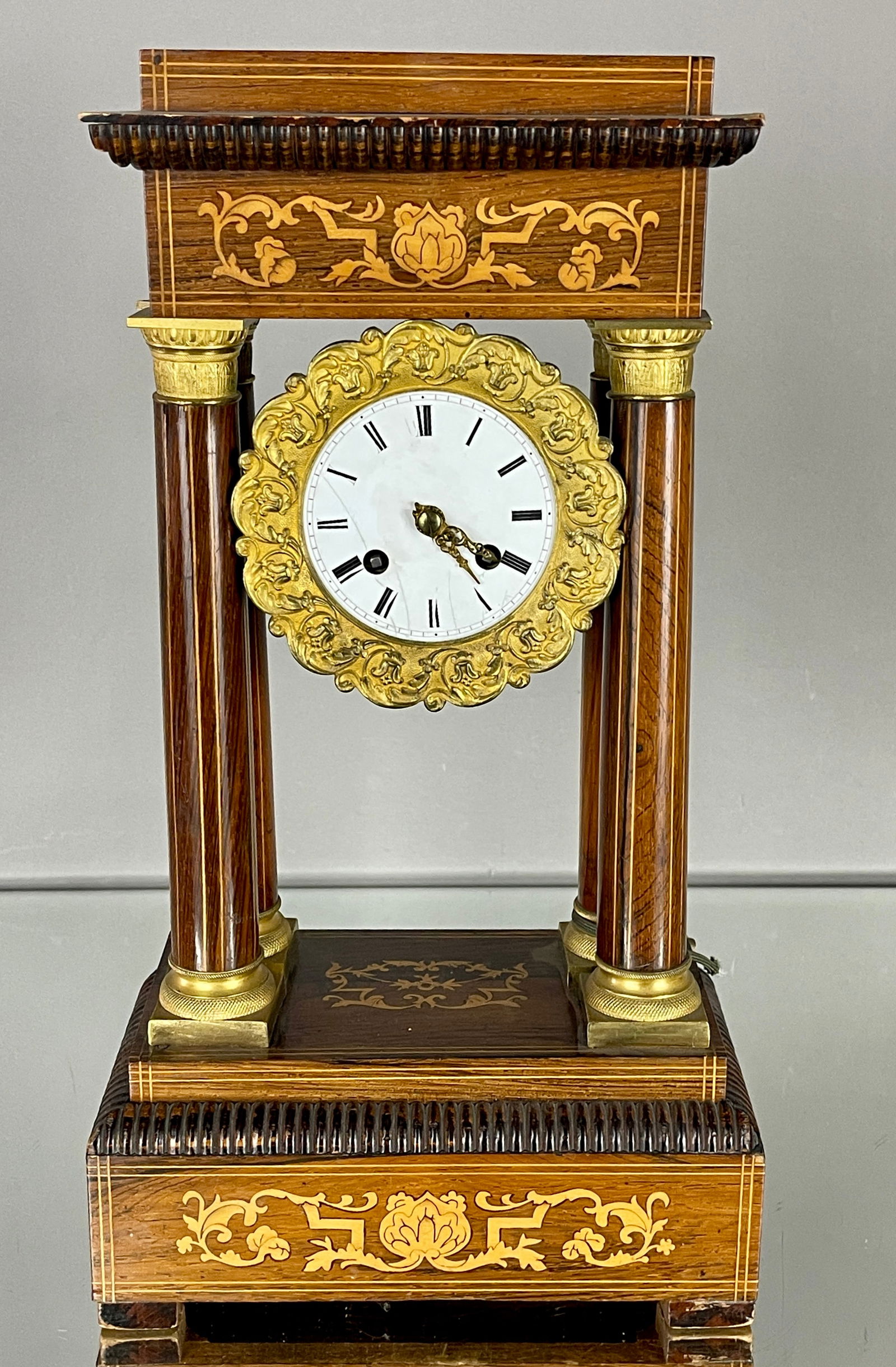 French Napolean III "Portico" Mantel Clock (1 of 4)