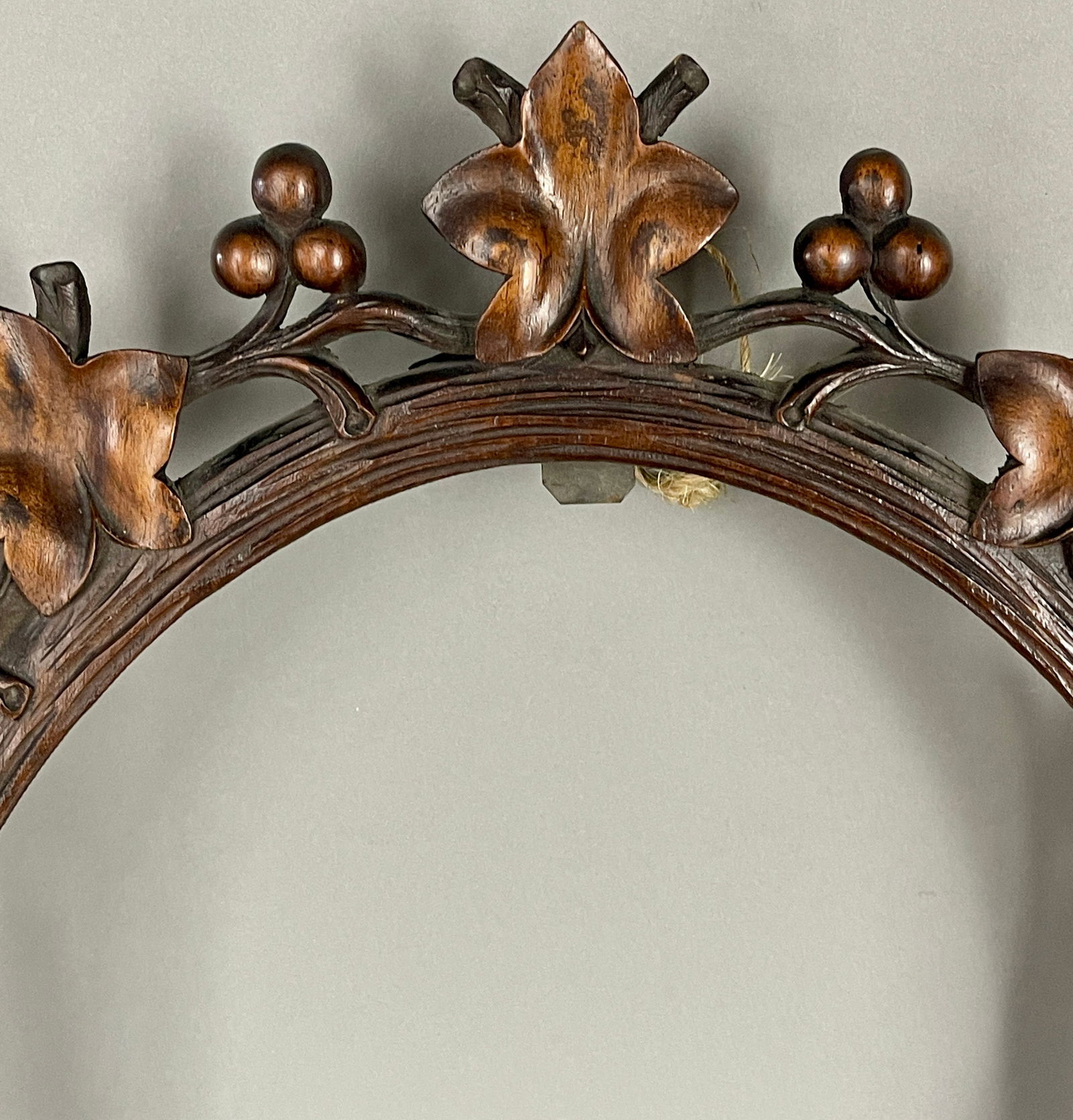 Black Forest Carved Oval Frame - 4