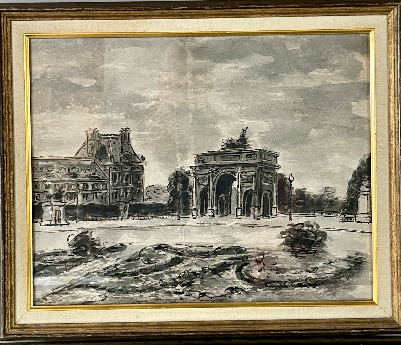 "Paris Scene" by Elroy Houle (1 of 2)