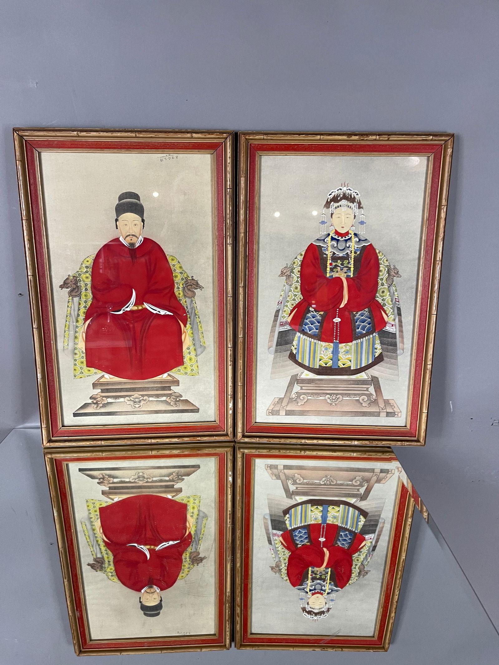 Pair of Chinese Ancestrial Portraits (1 of 4)