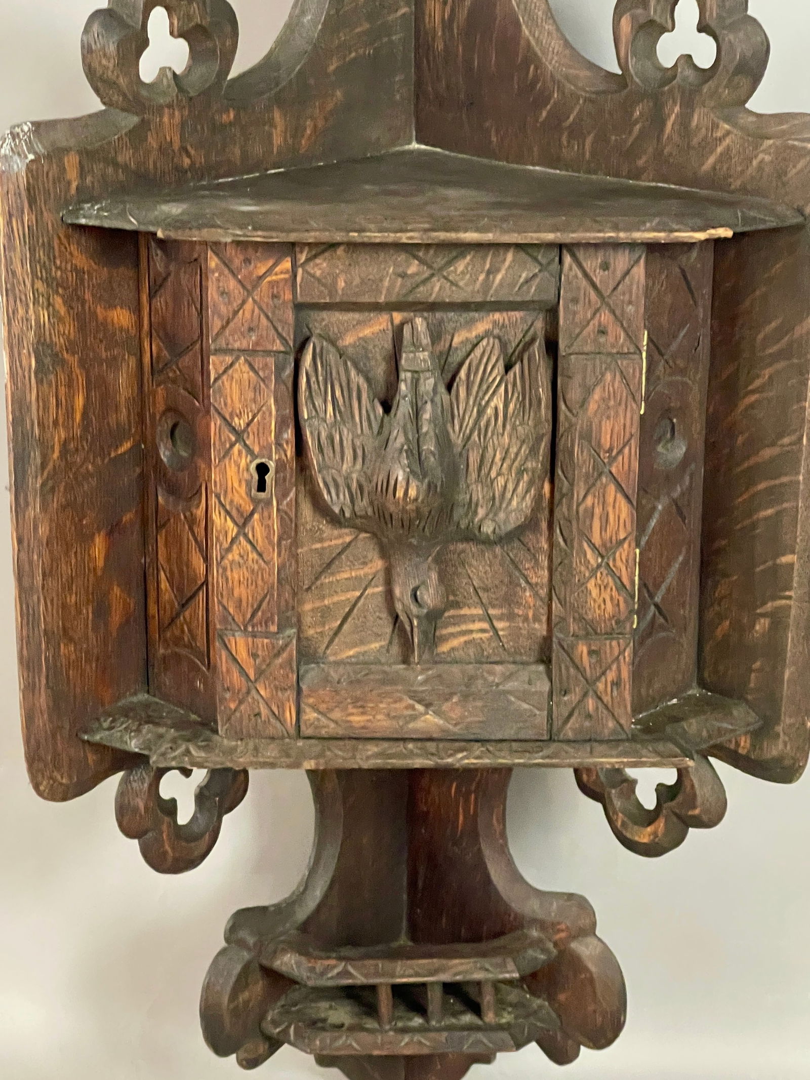 Black Forest Hanging Corner Cabinet - 2