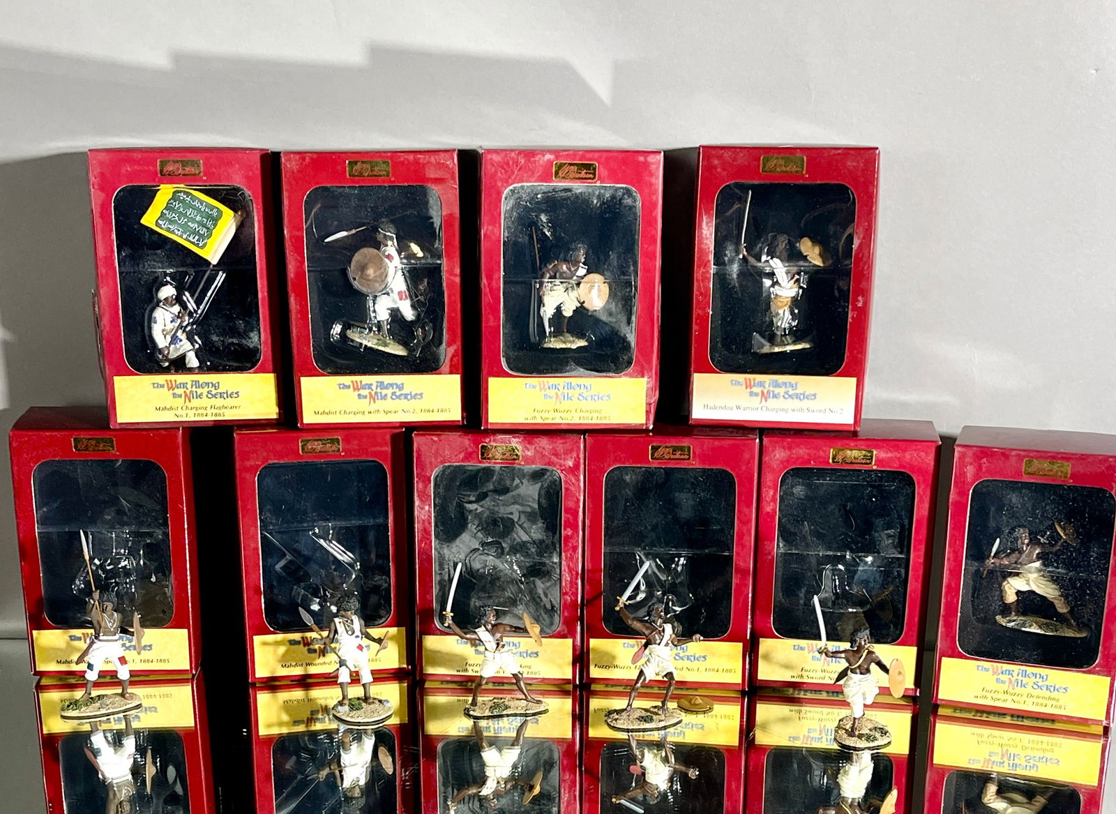 10 " War Along the Nile: Miniature Soldiers: In original boxes. CIRCA: 2000.