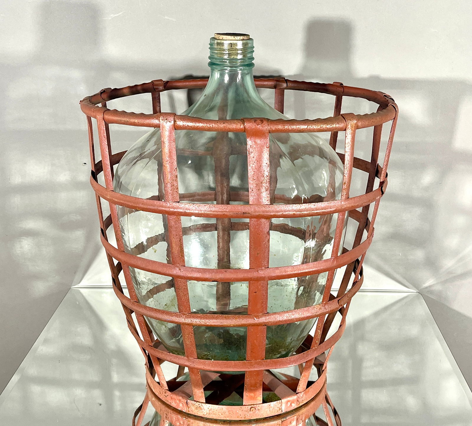 Early 20th Cent. Basket & Wire Demijohn (1 of 1)
