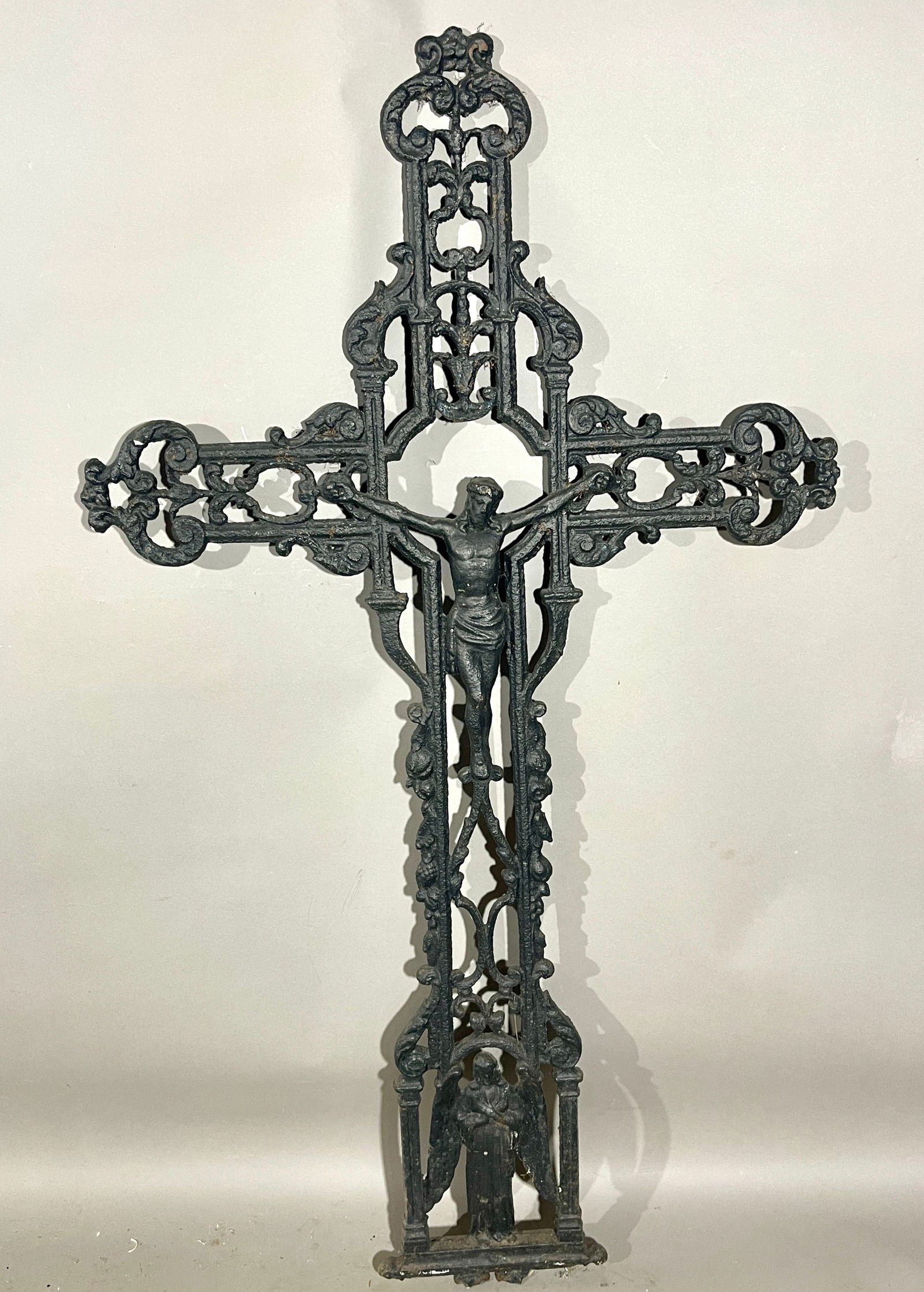 19th Century French Iron Crucifix (1 of 3)