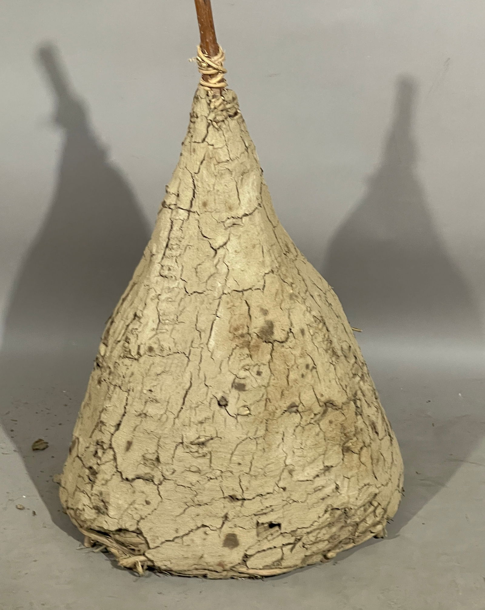 French Traditional Bee Hive Nest in Wicker: Bee hive skep. DIMENSIONS: 29" x 18"w ORIGIN: France CIRCA: 1960.