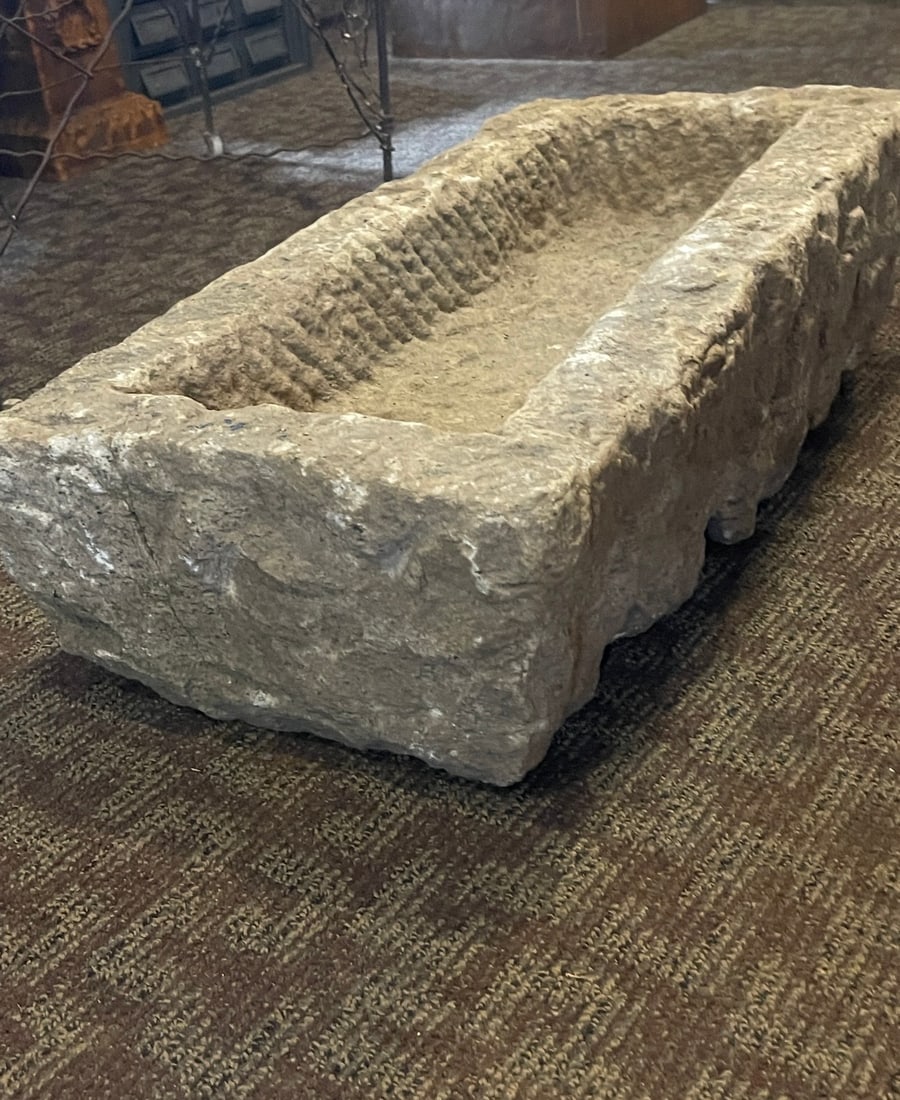 Vintage French Limestone Trough (1 of 1)