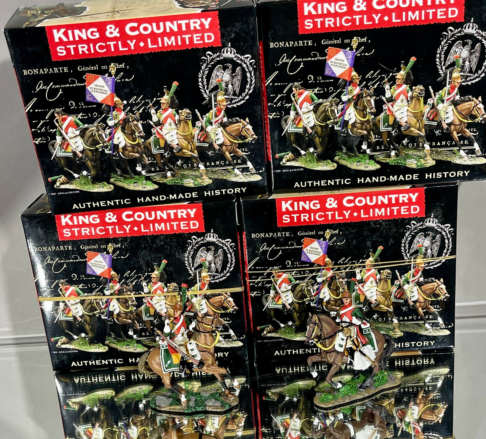 4 King & Country's Napoleonics: In original Boxes. CIRCA: 2000.
