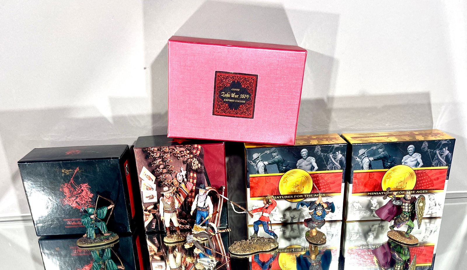 7 Metal Toy Soldiers: 5 boxes. CIRCA: 2000.