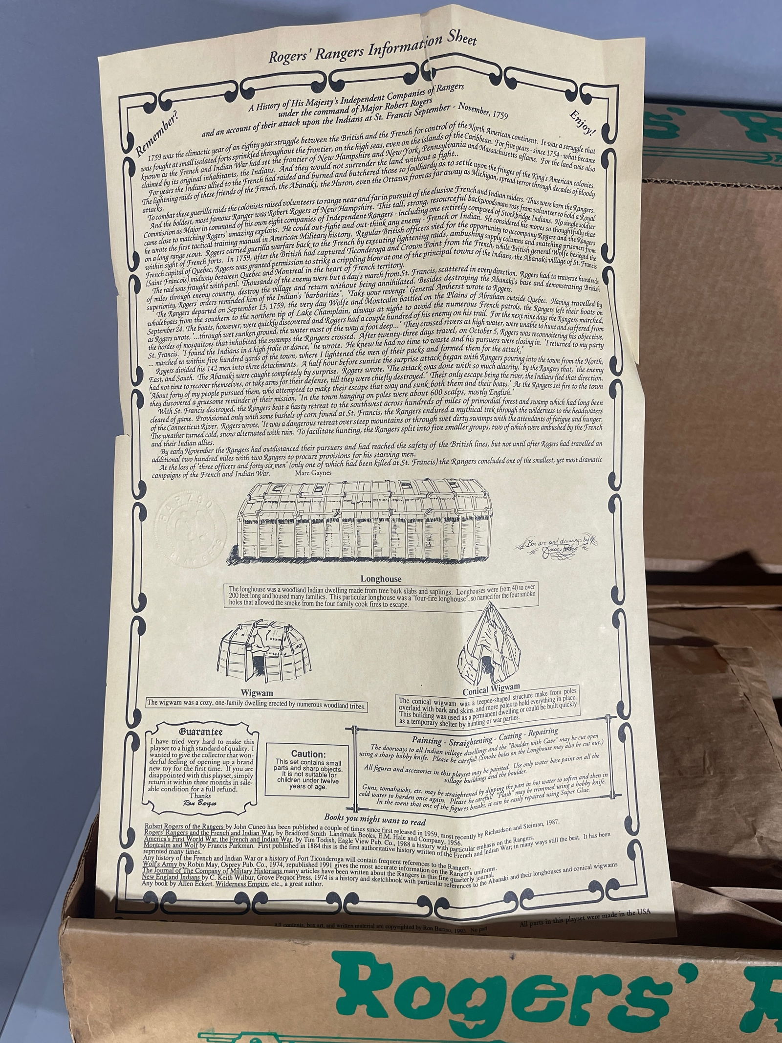 Rogers' Rangers Play Set - 6