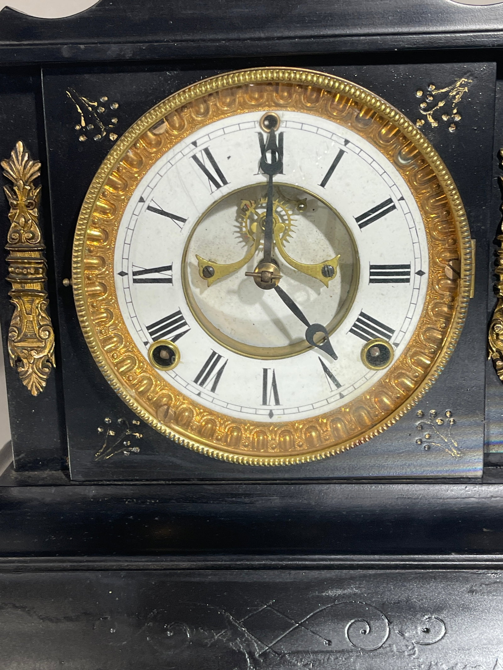 Black Mantel Clock - 2