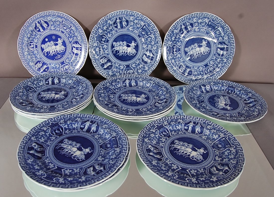 14 Spode Copeland Plates: 10 1/2"