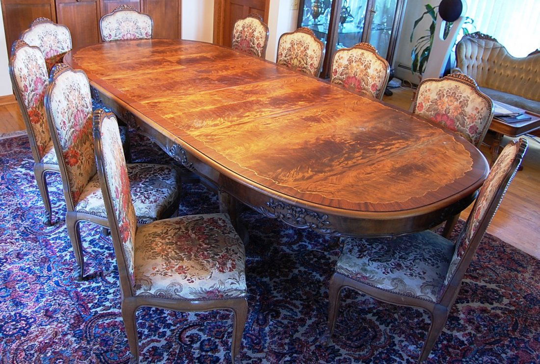 French Louis XV style Dining Room Set Aug 18, 2013 Bruhn's Auction