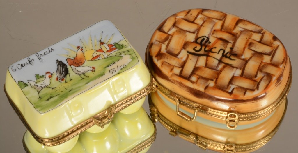 French Limoges porcelain miniatures: French Limonges porcelain miniatures