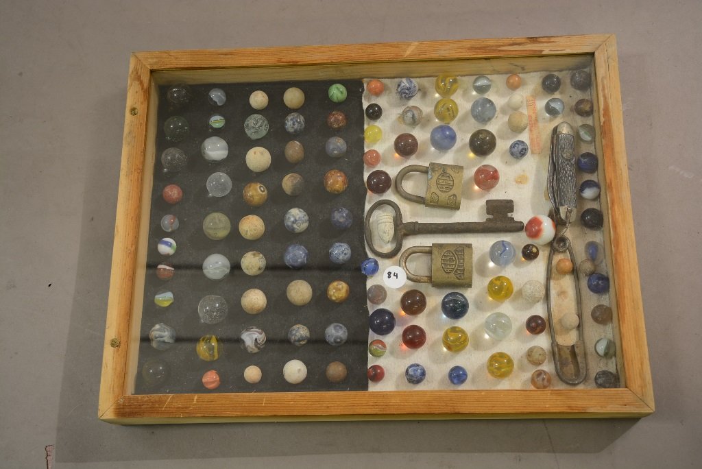 Marble Lock & Key Collection: Marble Lock & Key Collection. Approx. 120 pieces.