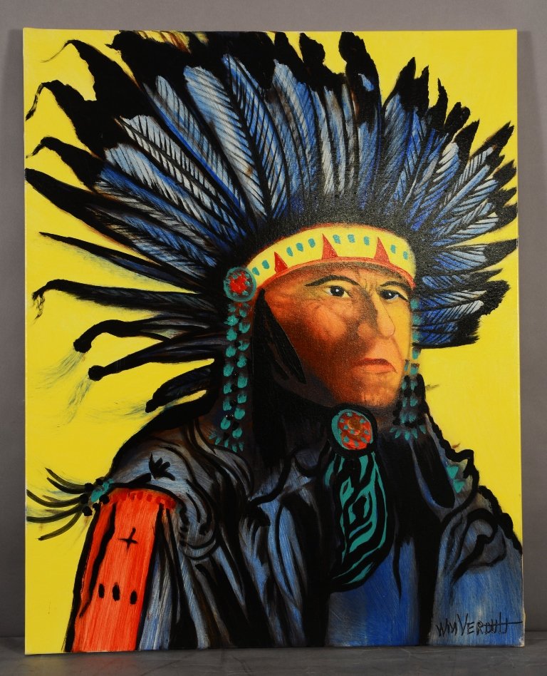 Portrait of Indian Chief (1 of 1)
