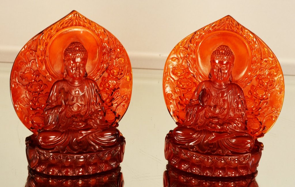 Two cherry amber pieces. (1 of 1)