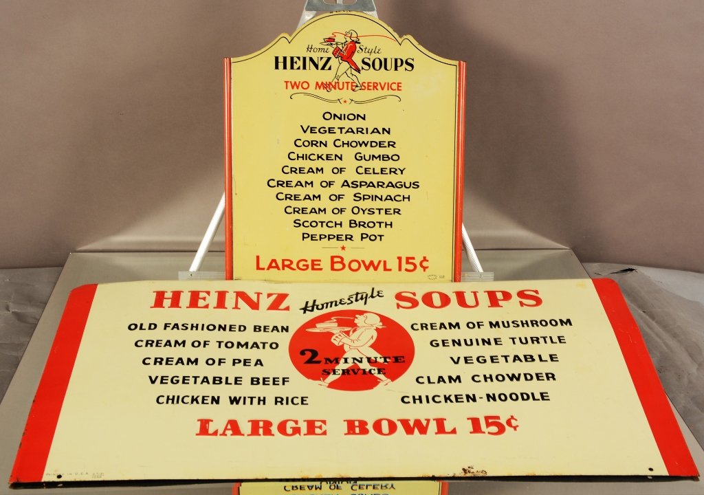 2 Heinz Soup tin signs (1 of 1)