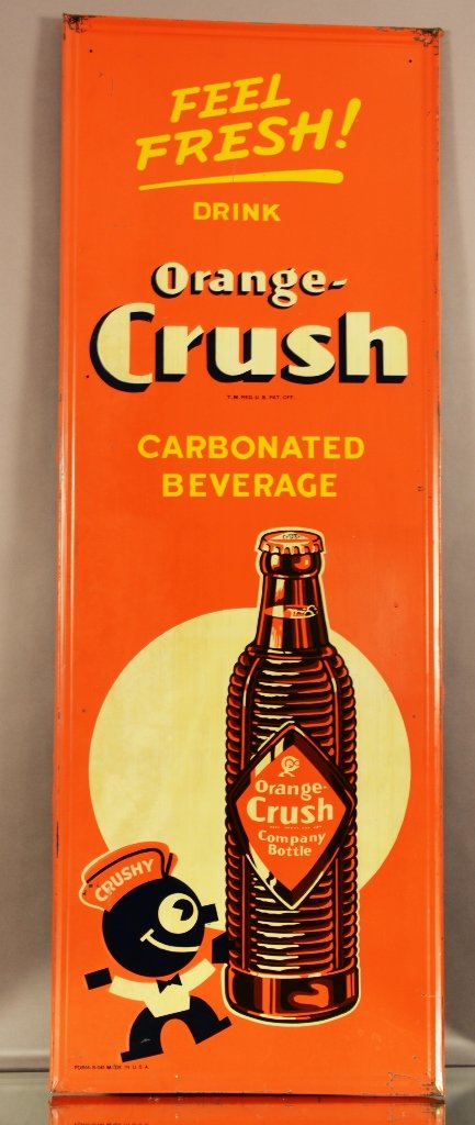 Orange Crush tin sign (1 of 1)