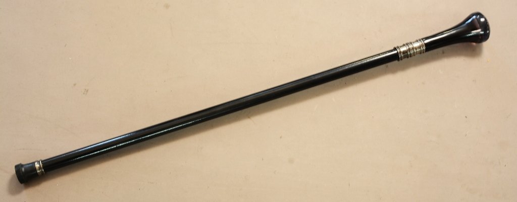 Mans walking cane and sword with cut glass (1 of 5)