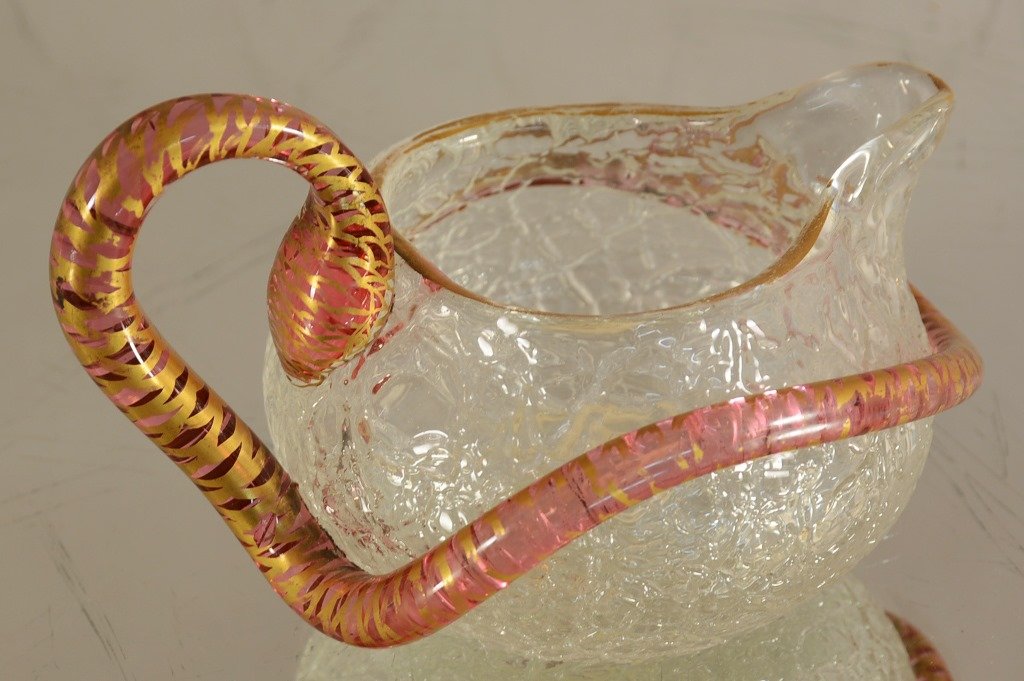 Victorian style art glass small pitcher (1 of 1)