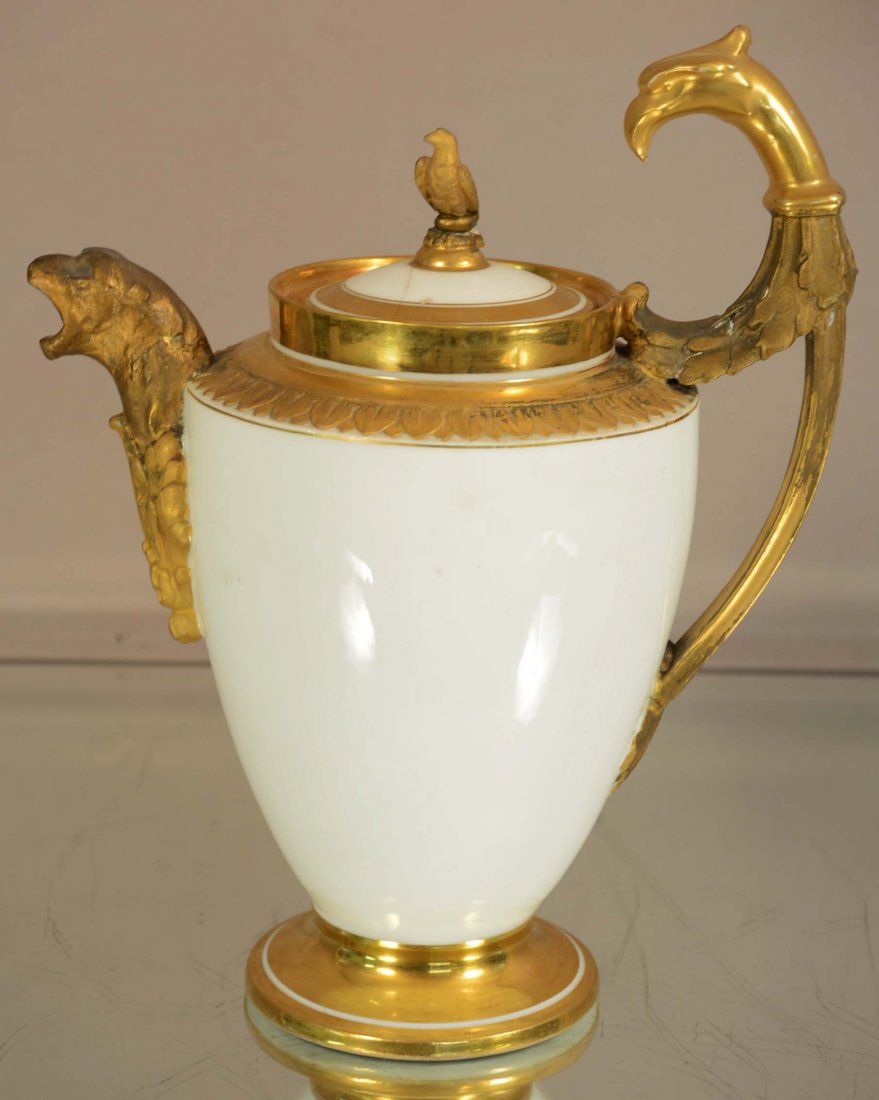 Early Sevres French porcelain pitcher, Emperial style, (1 of 2)