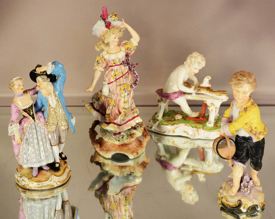 Four German porcelain figures (1 of 1)