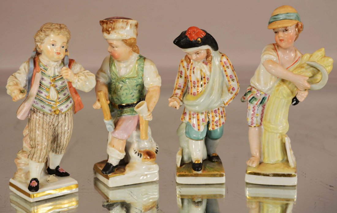 Four Meissen style figures (1 of 1)