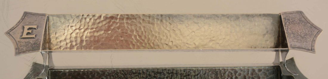 Arts and Crafts style sterling silver pen holder (1 of 1)