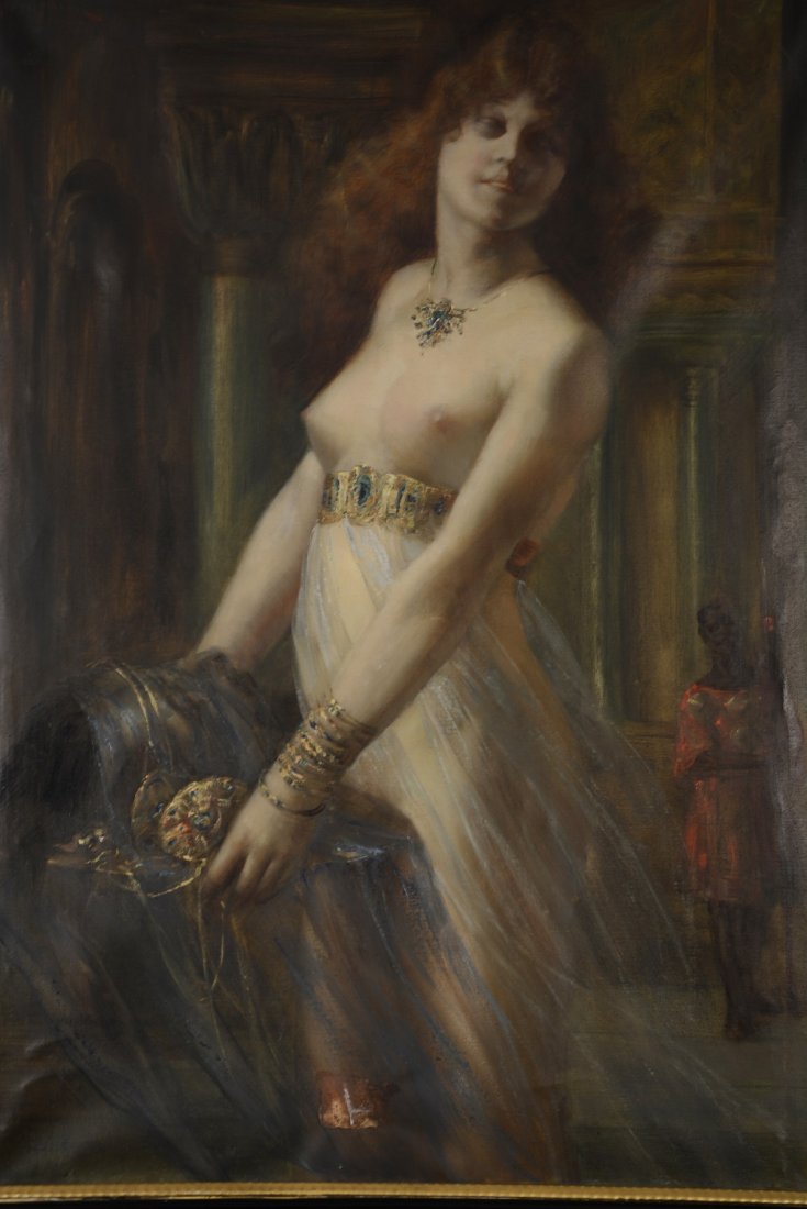 Salome oil on canvas painting. Artist signed (1 of 3)