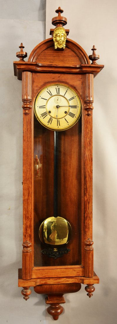 Ansonia “Capitol” model walnut wall clock (1 of 4)