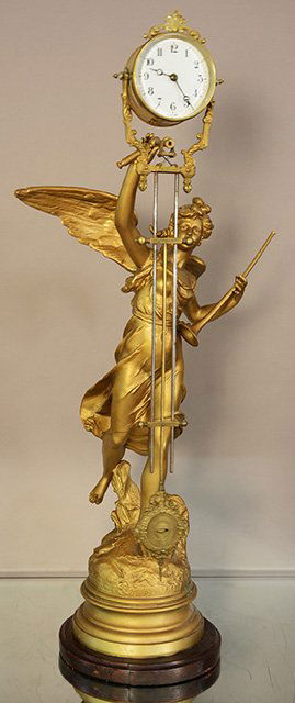 French Figural Mystery Swing Arm Clock (1 of 3)