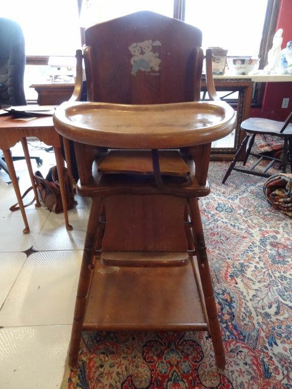 E.L. Thompson Vintage Wood High Chair Mar 03, 2013 New England