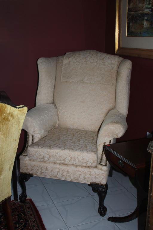 Chippendale Wingback Chair 19th C.: Chippendale Wingback Chair 19th C.