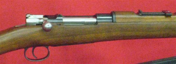 Chilean Mauser Model 1895 Serial #D7883 Rifle, 7 x: Chilean Mauser Model 1895 Serial #D7883 Rifle, 7 x 57mm, All Matching, Receiver Marked ''Mauser Chileno Model 1895 Manufactura Loewe Berlin'', Possibly Unissued, Approx. 95% Overall, 48 1/2'' L, Chile