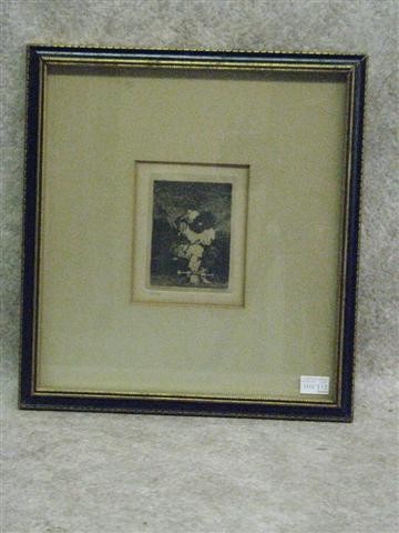 Francisco de Goya y Lucientes (Spanish, 1746-1848): Francisco de Goya y Lucientes (Spanish, 1746-1848), Prisionero (The Little Prisoner), Late 19th Century Restrike Impression from the Gazette Des Beaux Arts, Printed by Delatre, Paris, [Ref: Gassier 98