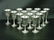 138: Silver, Sterling, 14 Wine Goblets, by Wallace, 6 3