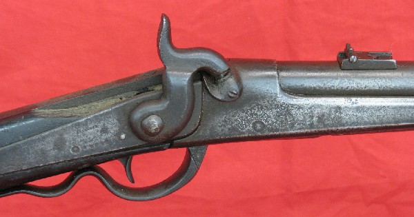 Gallager Carbine, Dated July 16, 1860, Serial #450: Gallager Carbine, Dated July 16, 1860, Serial #4507, .52 cal., Some Wood Loss and Repairs to Stock, Overall: 39 1/4'' L, $1,000-$1,500.