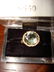 278: Ladies 10K Yellow Gold Green Amethyst & Diamond Ri