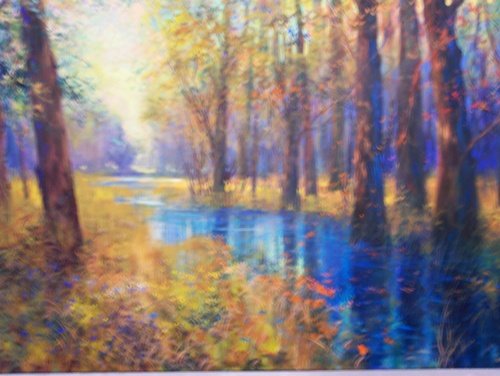 ORIGINAL Acrylic on Canvas by Michael Schofield: You are bidding on an ORIGINAL Acrylic on Canvas by Michael Schofield "In The Midts of Summer" Unframed, size is about 20x24