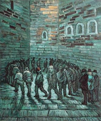 Sgd Ltd Ed Oil "The Prison Exercise Yard" Van Gogh
