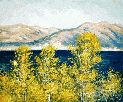 Antibes, View of the Cap w/the Mistral Blowing 1888