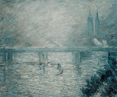 Signed Limited Ed Oil "Charing Cross Bridge" Monet