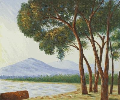 Sgd Ltd Ed Oil "La Plage de Juan-Les-Pins" Monet