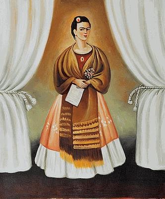 "Self Portrait in a Velvet Dress from 1926" Kahlo